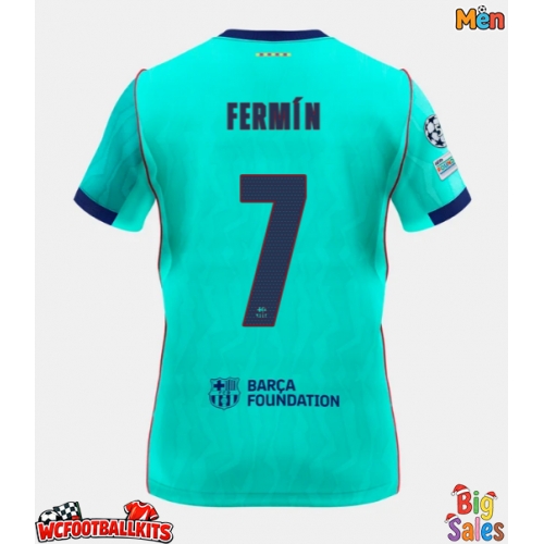 Barcelona Fermin Lopez #7 Replica Third Stadium Shirt 2026-27 Short Sleeve